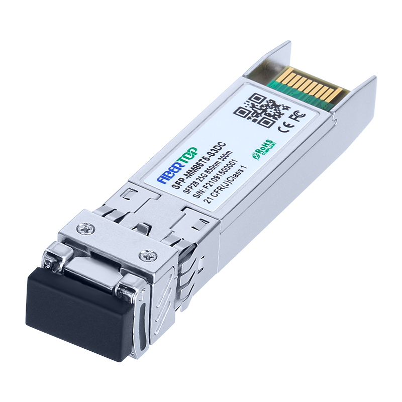 Mellanox® MMA2P00-AS Compatible 25GBase-ESR SFP28 Transceiver MMF 850nm 300m LC DOM